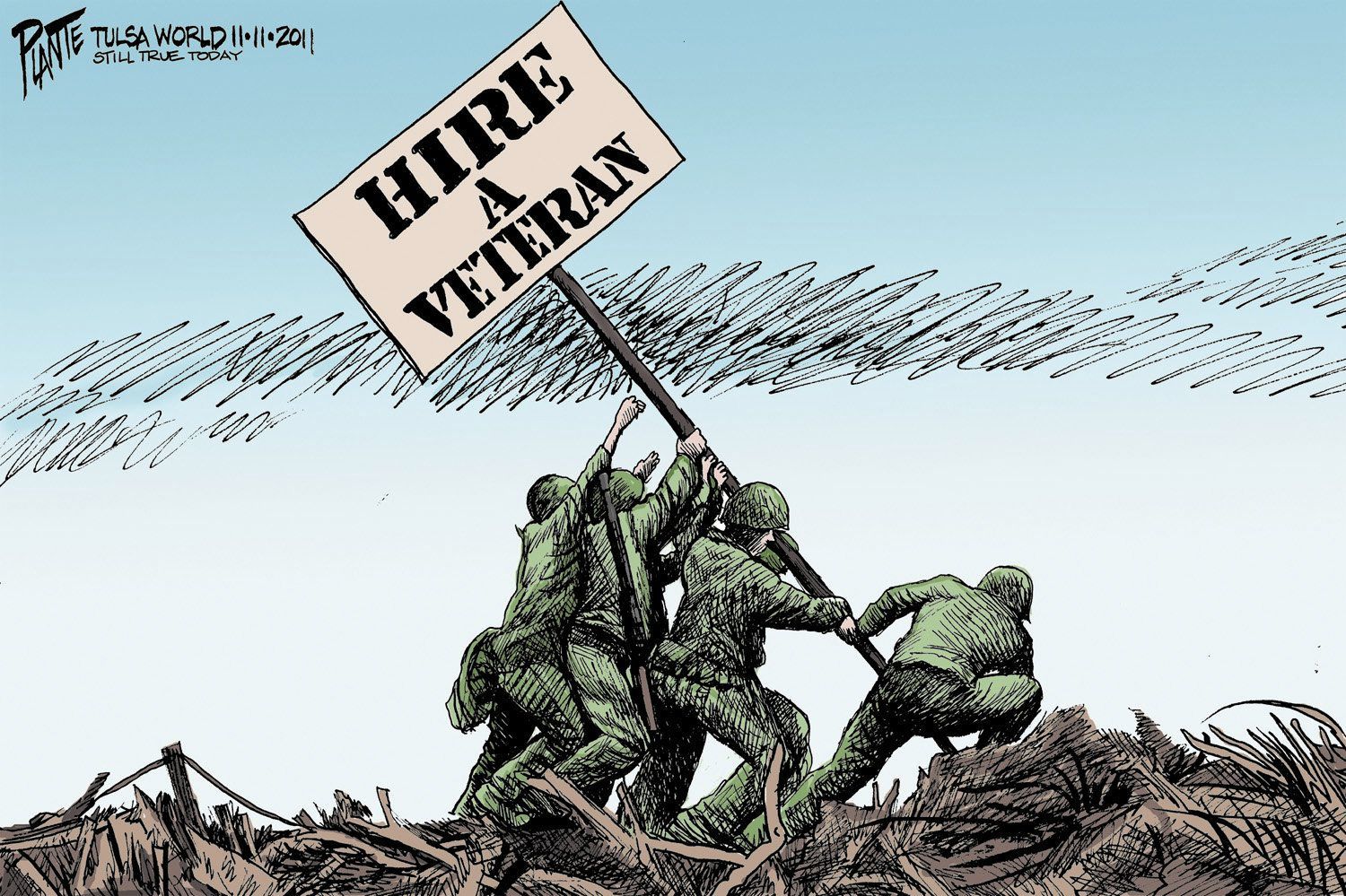 Bruce Plante Cartoon: For the Veterans